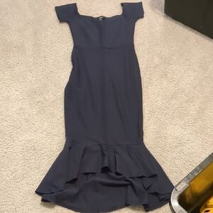 Lulu's Elegant Black High Low Dress